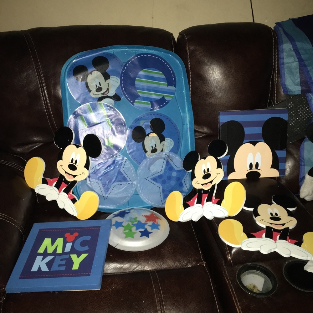 Baby Mickey crib bedding set!!